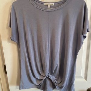 Blue short sleeved shirt